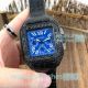Replica Cartier Santos Men's Watch 45mm - Blue Dial Black Leather Strap (10)_th.jpg